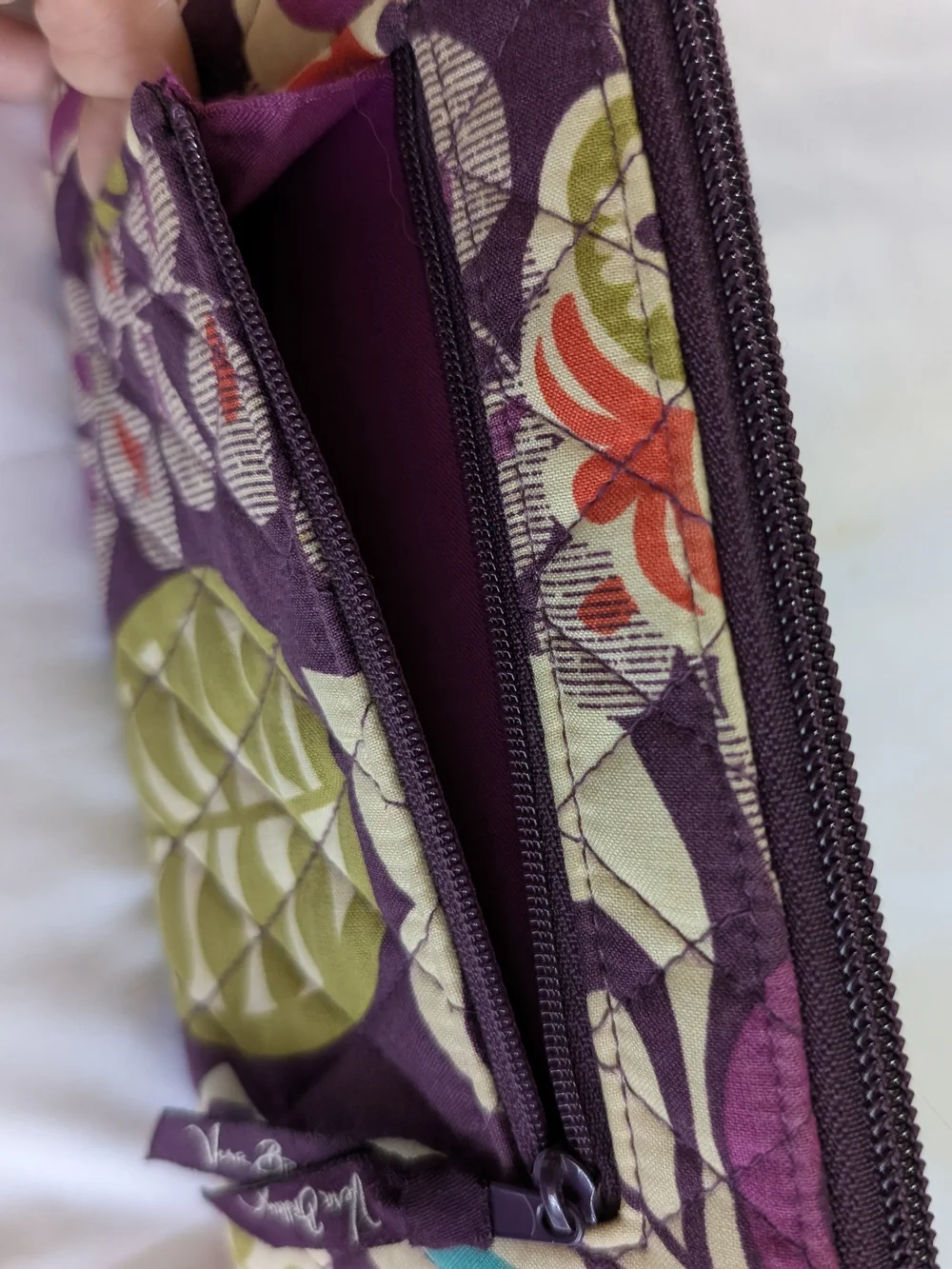 Vera Bradley Plum Crazy Quilted Wallet